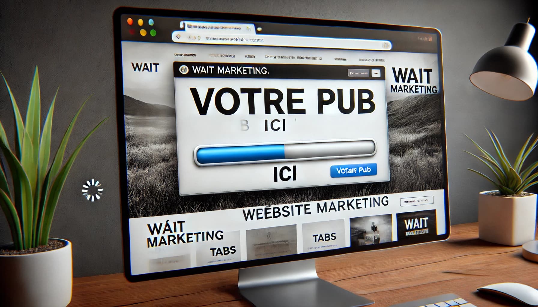 wait marketing display